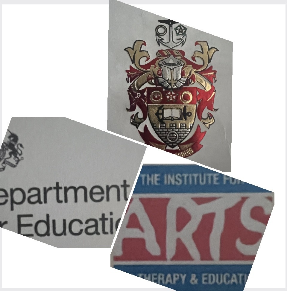 Educational Credentials - University Degree, Department for Education, and Arts Therapy Qualifications